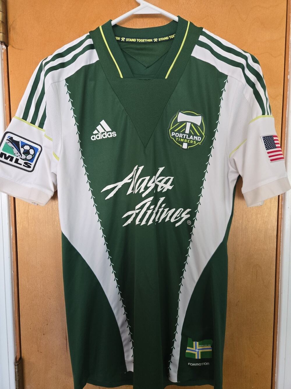 ADIDAS PORTLAND TIMBERS MLS JERSEY 2013 MENS Timbers Army Size Medium Formotion